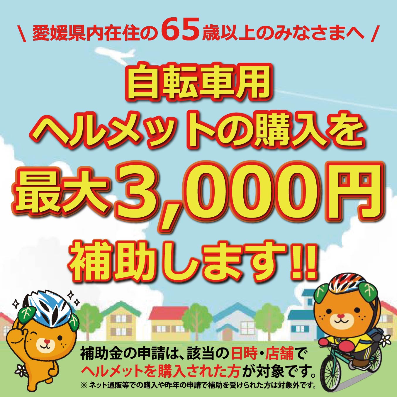 自転車用ヘルメット購入補助事業