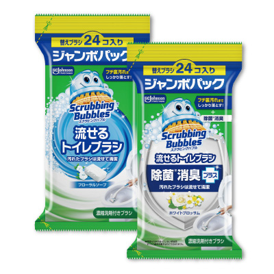 スクラビングバブル<br>流せるトイレブラシ