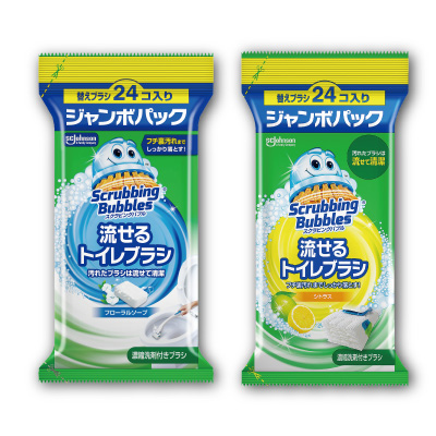 スクラビングバブル<br>流せるトイレブラシ