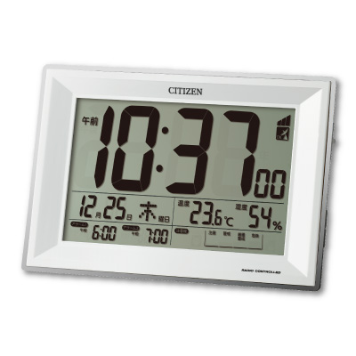 電波目覚し時計<br>パルデジットワイドDL