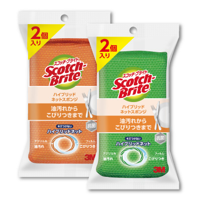 スコッチ・ブライト<br>ハイブリッド<br>ネットスポンジ