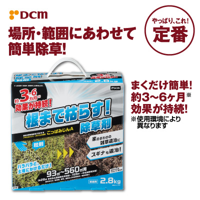 根まで枯らす！除草剤