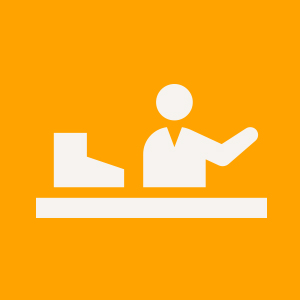 カウンターでご注文