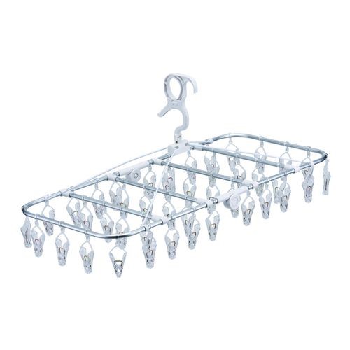 ＤＣＭ　外干ししても割れにくいアルミ角ハンガー４２ピンチ