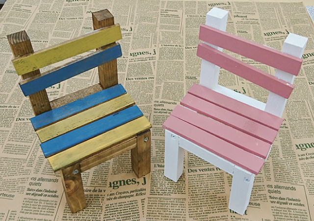 背もたれを座面を作る