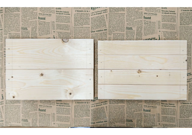 板に印をつける