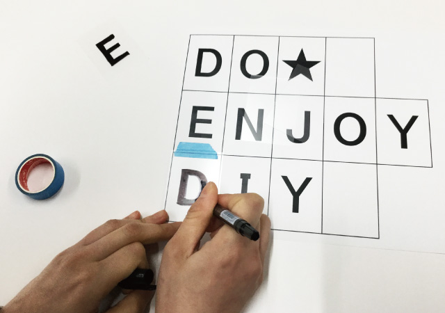 クリアファイル,文字を書く