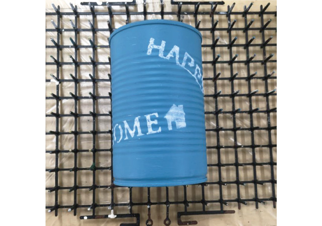 ステンシルでデコレーションする