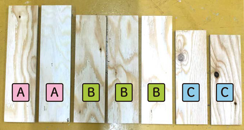 木材をカットします