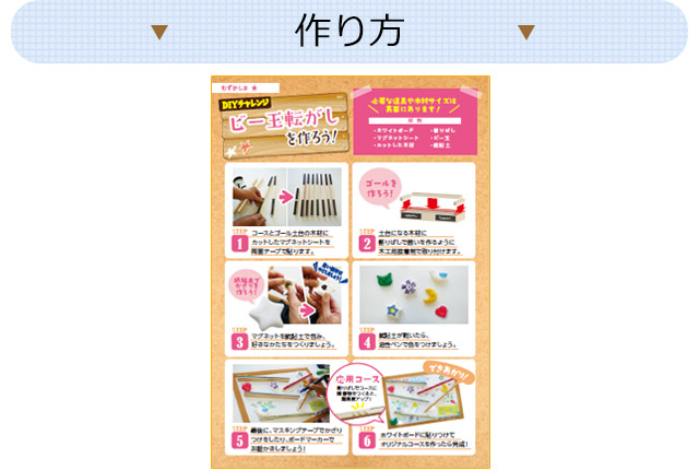 ビー玉転がしを作ろう！