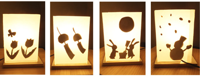 4面で模様を変える