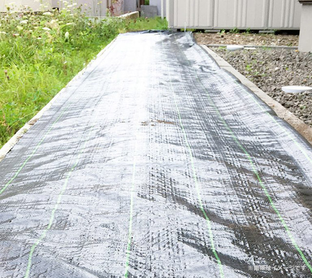 発生初期の雑草対策②防草シート