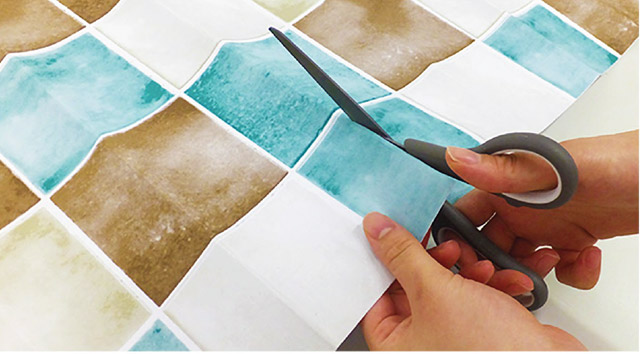 リメイクシートをカット