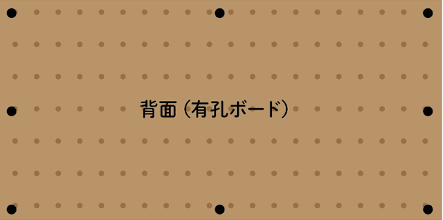 背面は８か所ビスを打つ