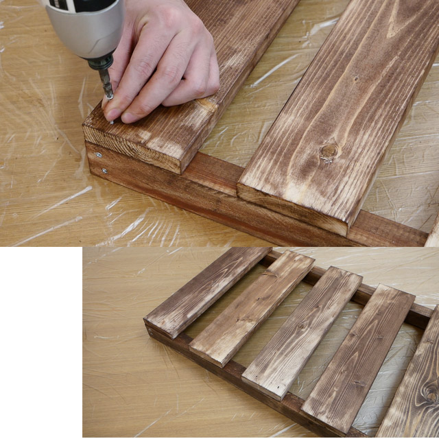 側面Cをさらに上からビス留め