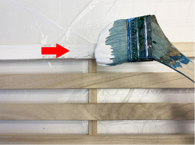 一定方向に向けて塗る