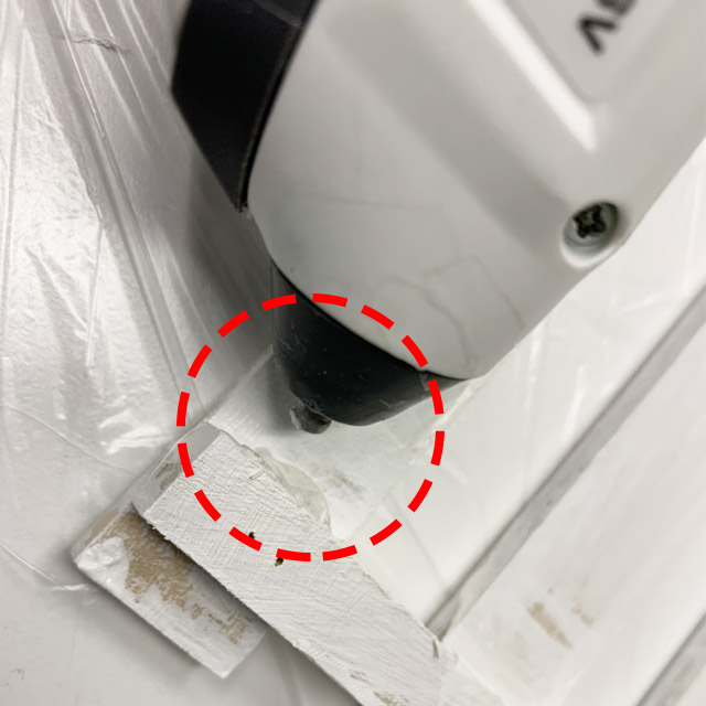 高温部分に注意