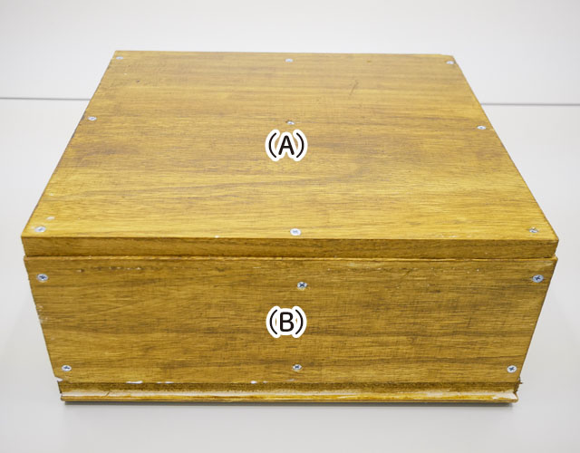 ビスで固定したところ