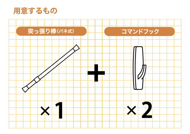 風呂場に突っ張り棒