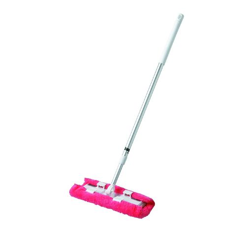 DCMブランド　クリップ付伸縮ワイパー ふわふわぞうきん付