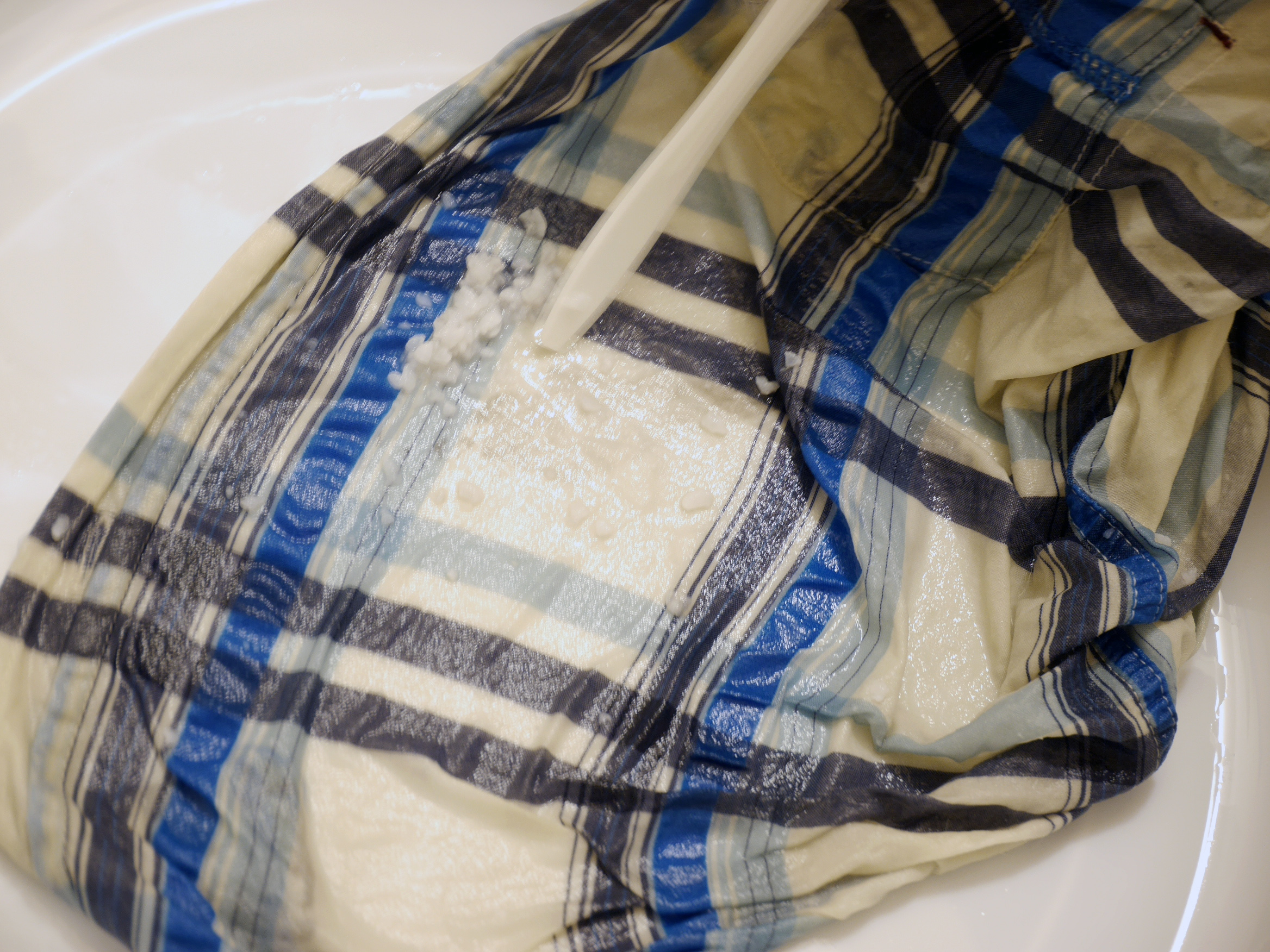 プラフォークの背ですりすりと。