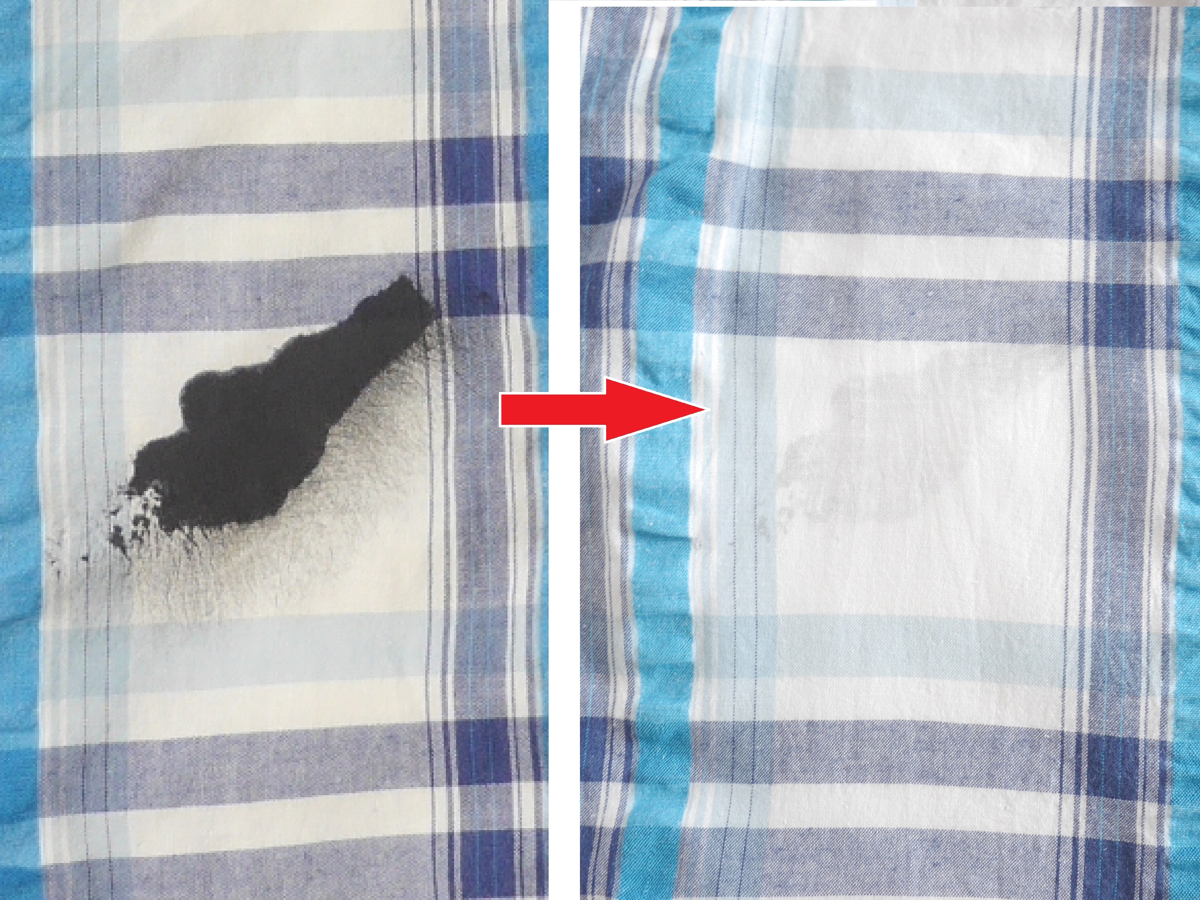 墨汁がここまで落ちるものだとは