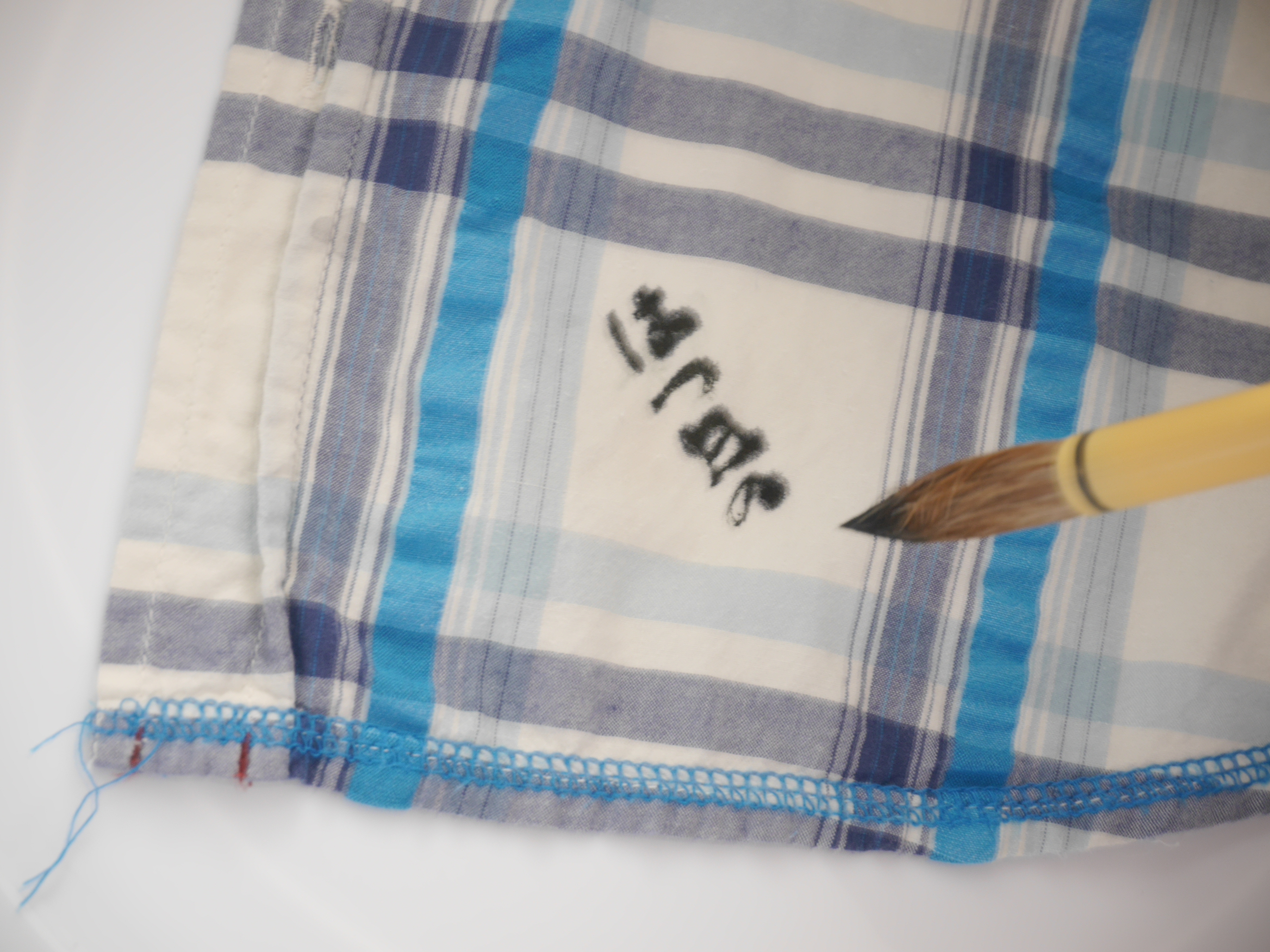 服に書き初めしてきても