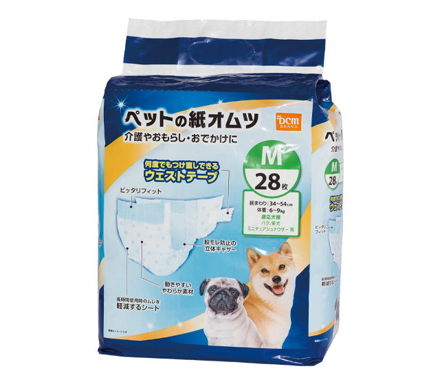 ＤＣＭ ペットの紙オムツ　Ｍ　28枚