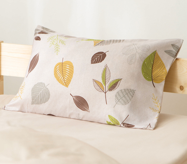 ＤＣＭ 枕カバー　リーフ