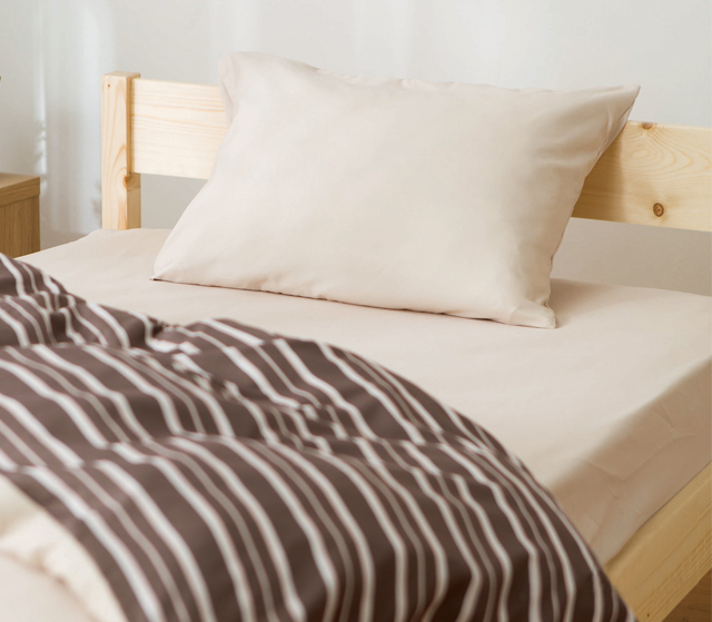 ＤＣＭ 取替簡単ボックスシーツ　ベージュ