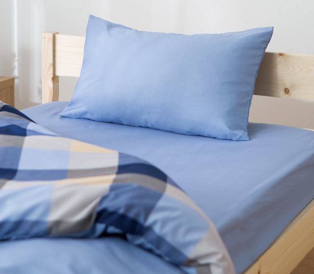 ＤＣＭ 取替簡単ボックスシーツ　ブルー