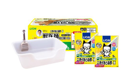 ニオイをとる砂　獣医師開発猫トイレ スタートセット