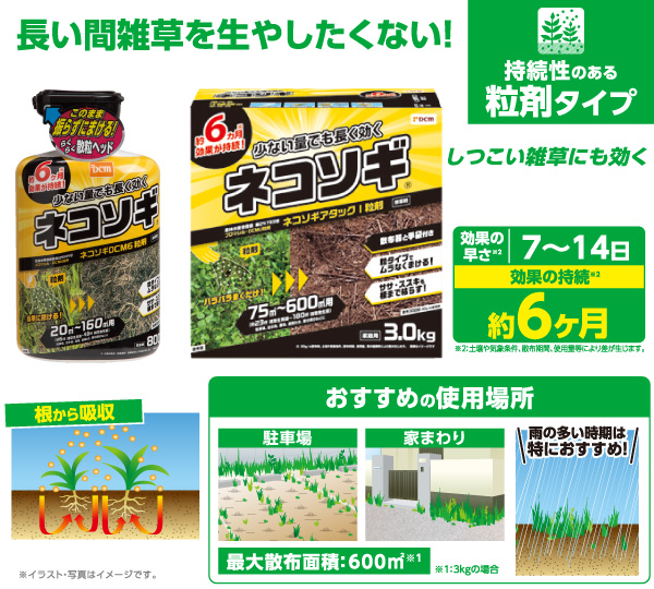 ＤＣＭ ネコソギ粒剤　3㎏