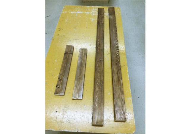 ヤスリ掛け、塗装