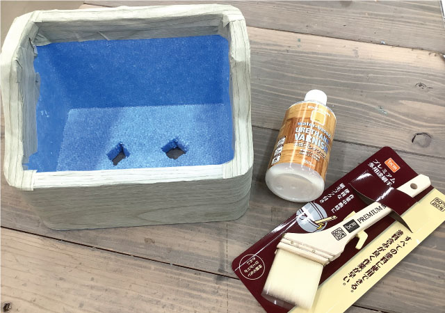 水性ウレタンニスを塗る、耐久性アップ