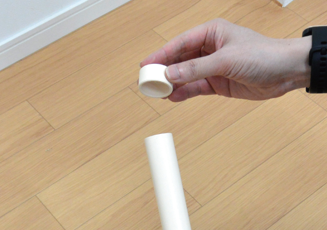 キャップの取付