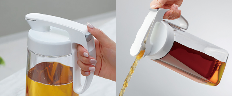 プッシュ式で開閉簡単