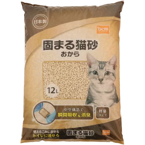 ＤＣＭ 固まる猫砂　おから  12L