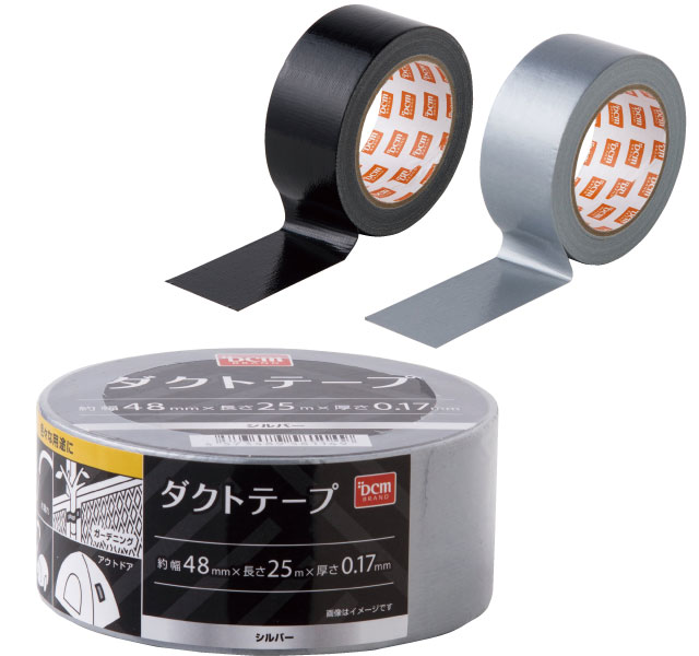 ＤＣＭ ダクトテープ  シルバー／ブラック