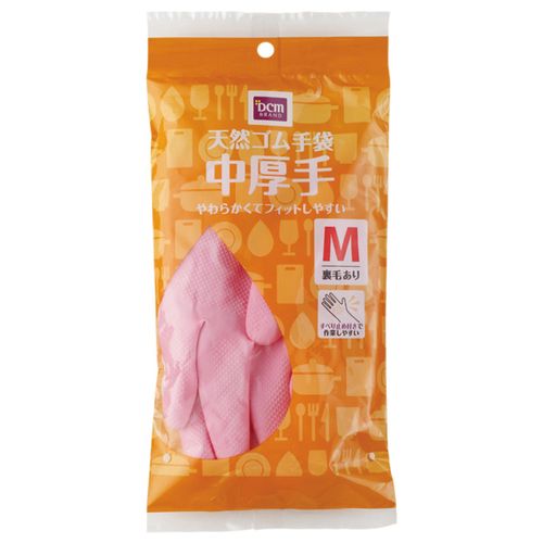 DCM　天然ゴム手袋  中厚手M　1枚入