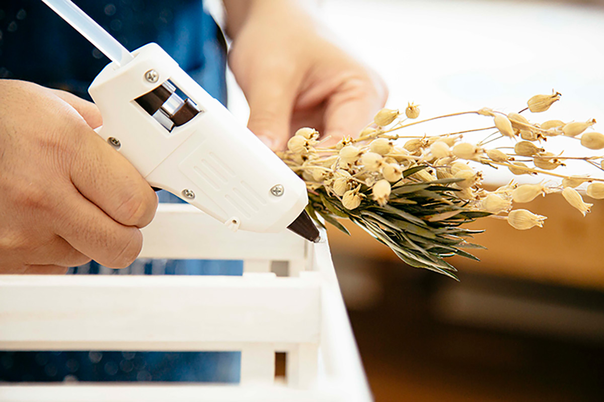 ドライフラワーで装飾