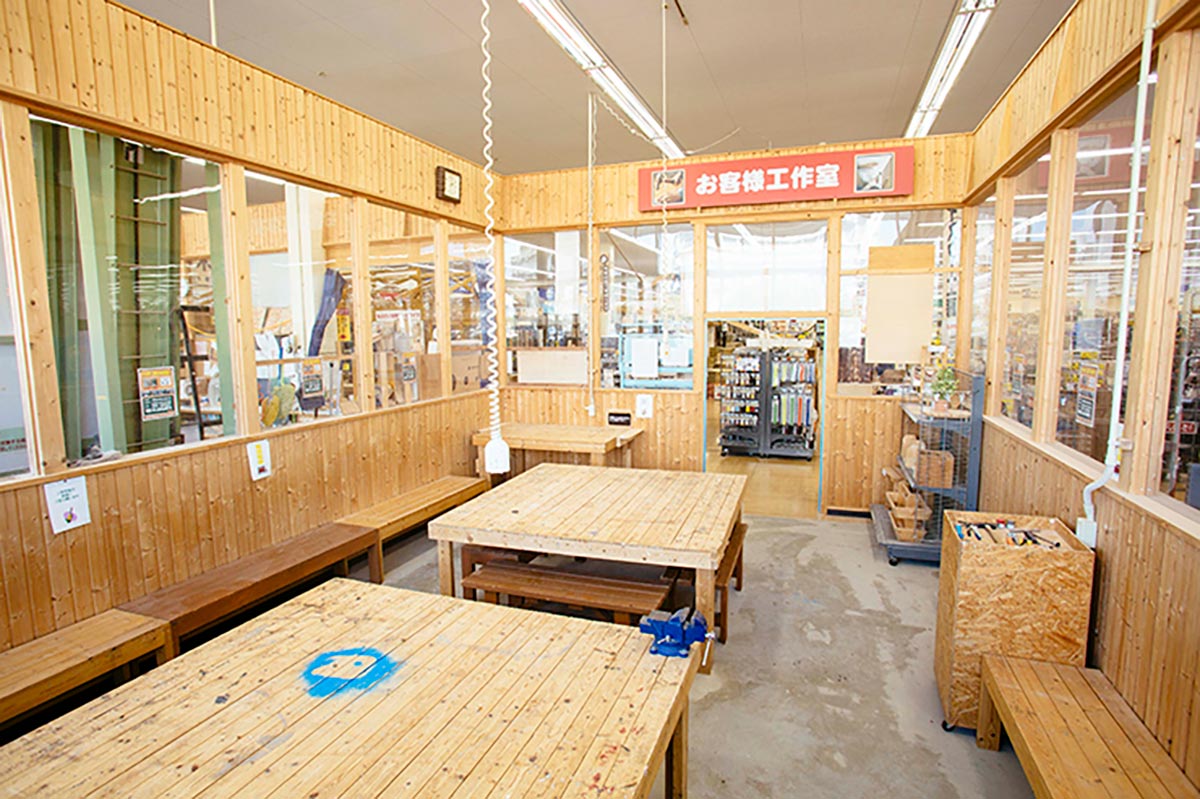 お客様用のDIYスペース
