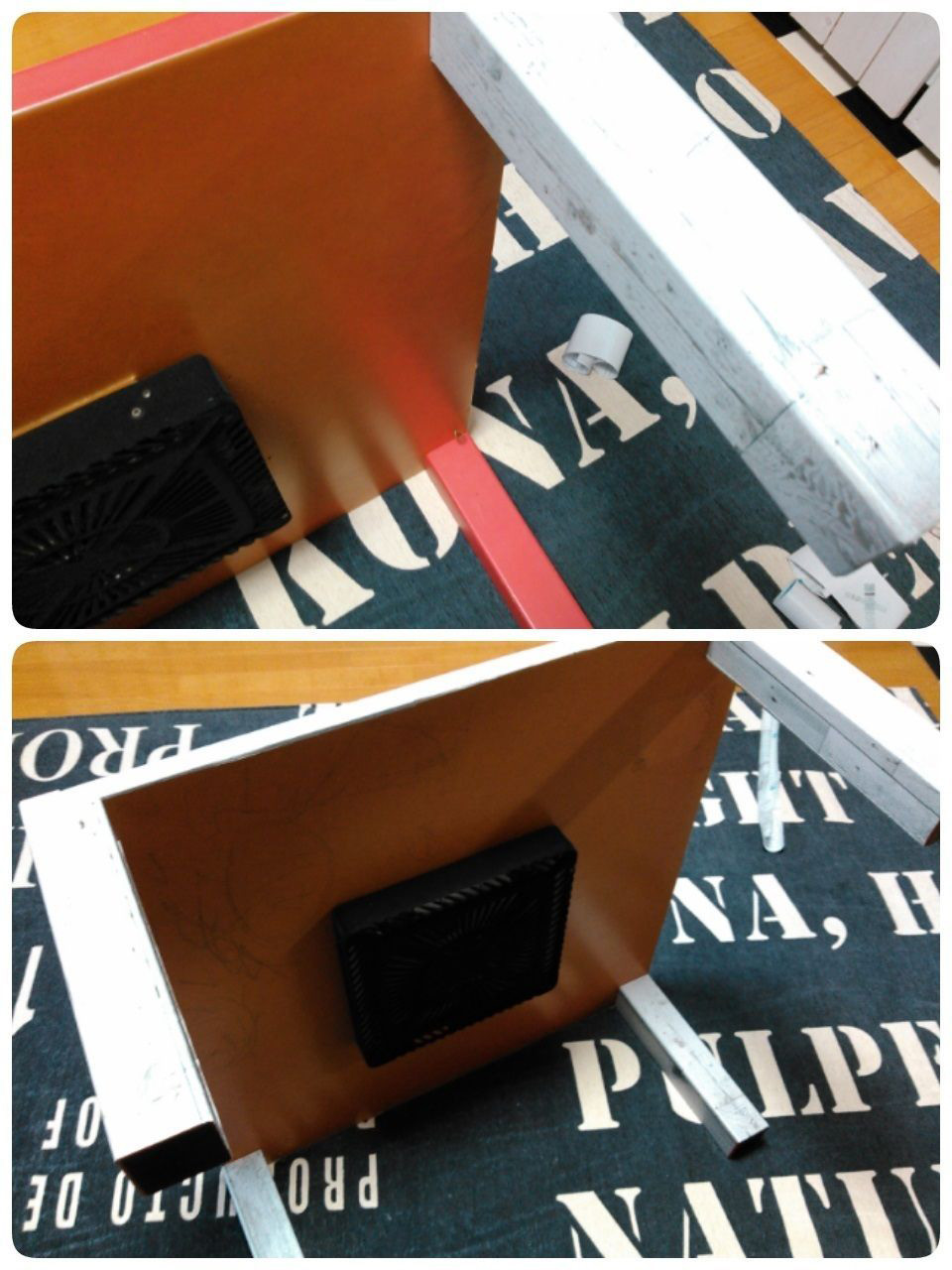 こたつの足部分のリメイク