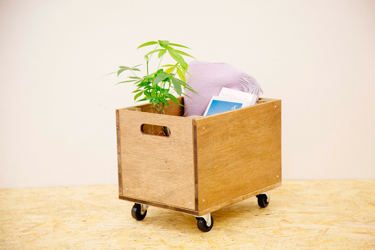 ウッドボックスに収納してみる