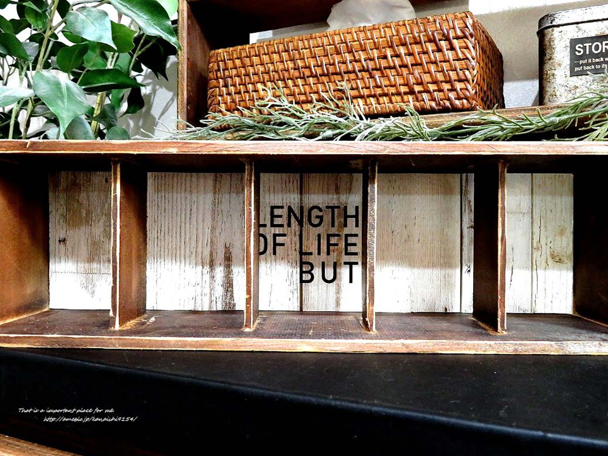 背面を板壁風に