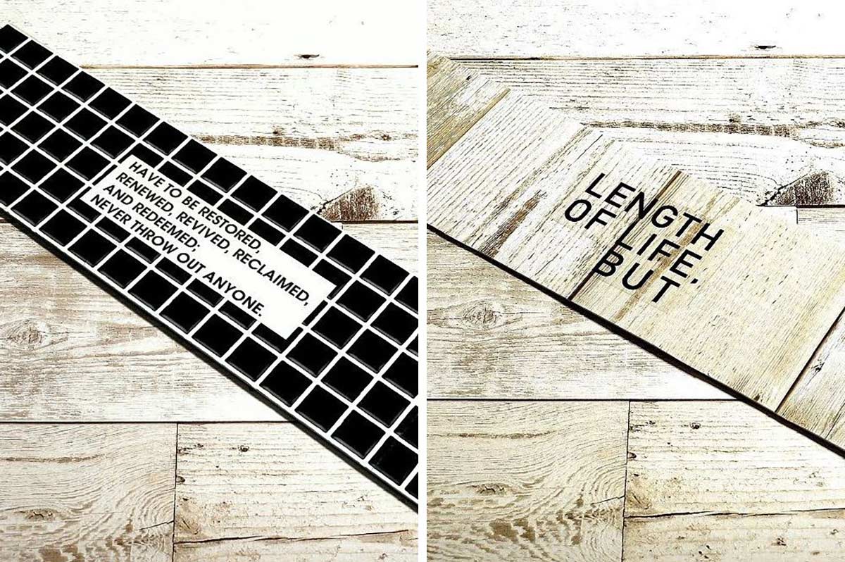 背面をおしゃれに装飾