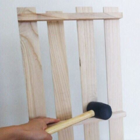 すのこ2枚をバラす