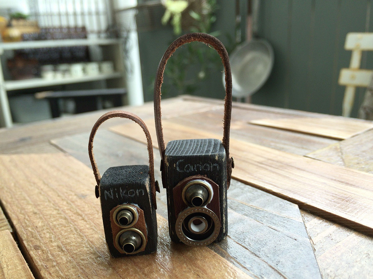 二眼レフカメラのミニチュア