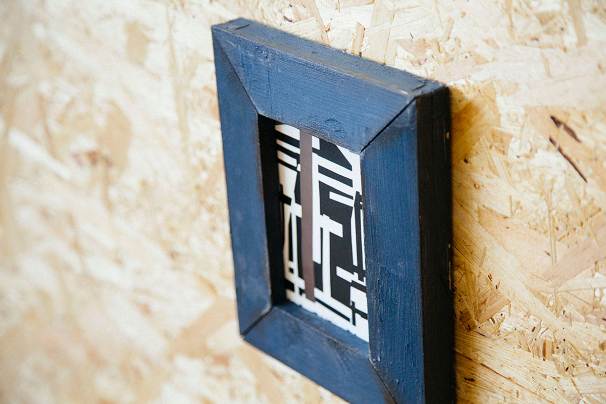 フォトフレームを上から見たところ