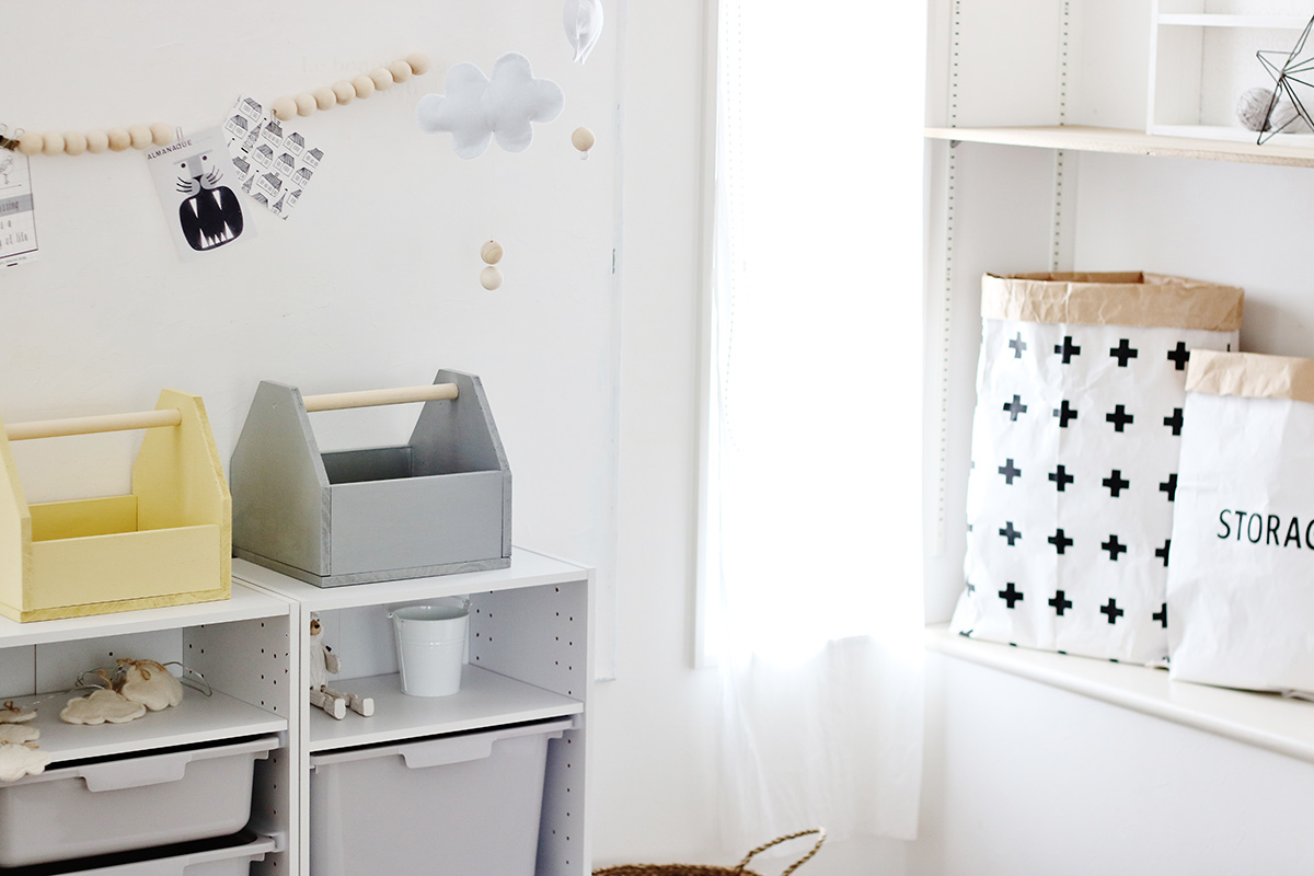 実用的でキュートなウッドボックス